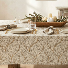 Mantel Neutral Beige Gold Botanical Leaf William Morris