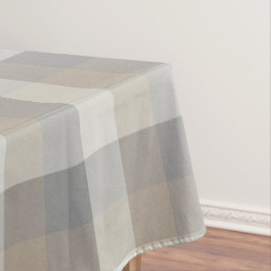 Mantel Neutral Rustic Tan Gray Ivory Plaid