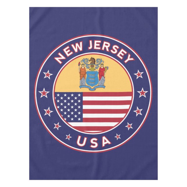 Mantel New Jersey, New Jersey sticker, phone case, bag (Anverso)
