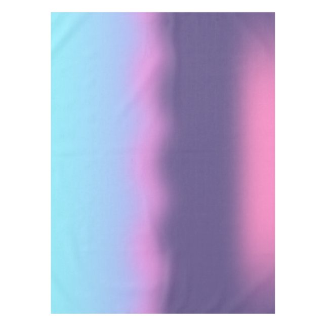 Mantel Niebla Azul Y Rosa - Gradiente (Anverso)