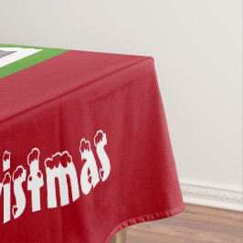 Mantel Nieve cubierta Árbol de Navidad Iluminación Verde 