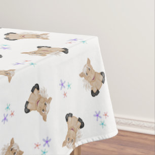 Mantel Niños Cute Caballos Animales De La Granja De Barny