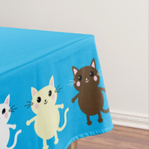 Mantel Niños de la fiesta de cumpleaños del gato Kitty