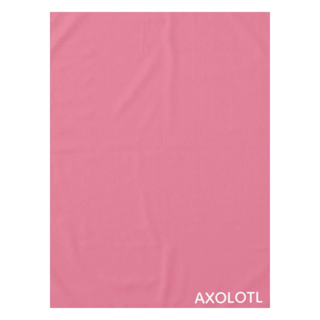 Mantel Nombre de color rosa Axolotl (Anverso)