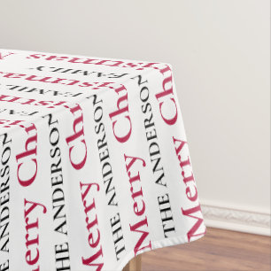 Mantel Nombre de familia personalizada de navidad de merr