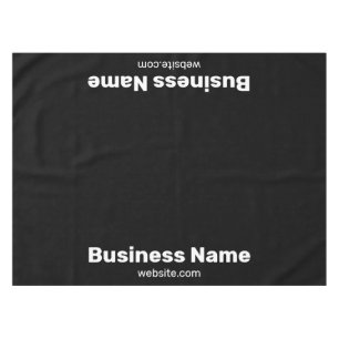 Mantel Nombre de la empresa y sitio web negro