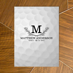 Mantel Nombre del patrón de bola de golf personalizado Mo