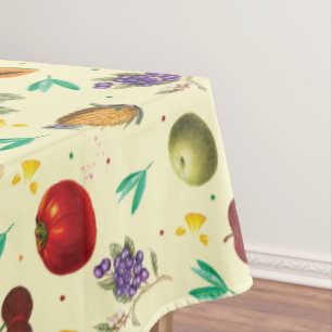 Mantel Nombre Personal Frutas Tropicales Y Verduras