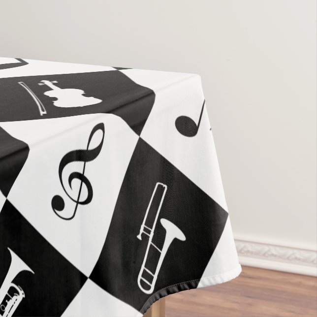 Mantel Notas e instrumentos de música moderna y elegante (In Situ)