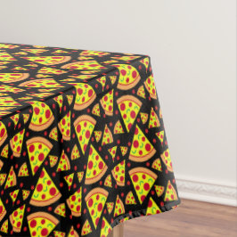 Mantel Novedad Pizza Slices Pizzeria Restaurant Black