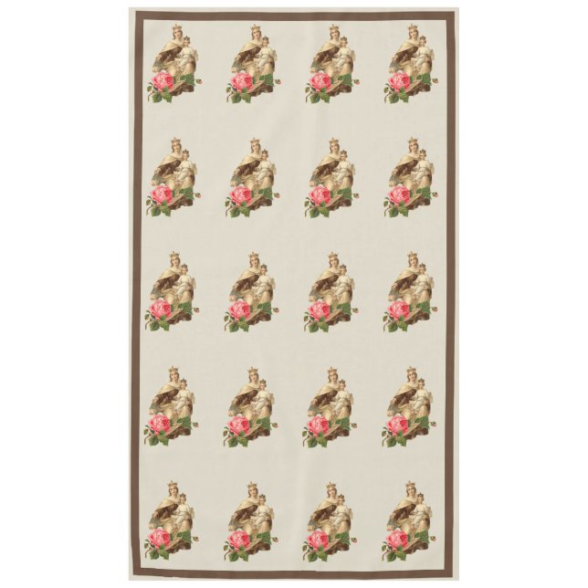 Mantel Nuestra Señora del Carmelo Jesús Carmelita Tablecl (Anverso)