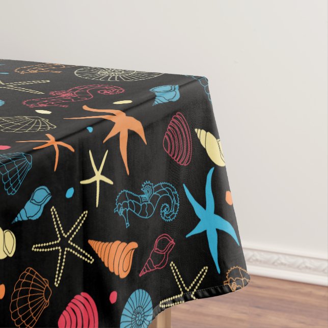 Mantel Ocean Seashells Starfish Seahorse Sea Life (In Situ)