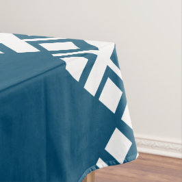 Mantel Oeste azul y blanco Mono Zig Zag