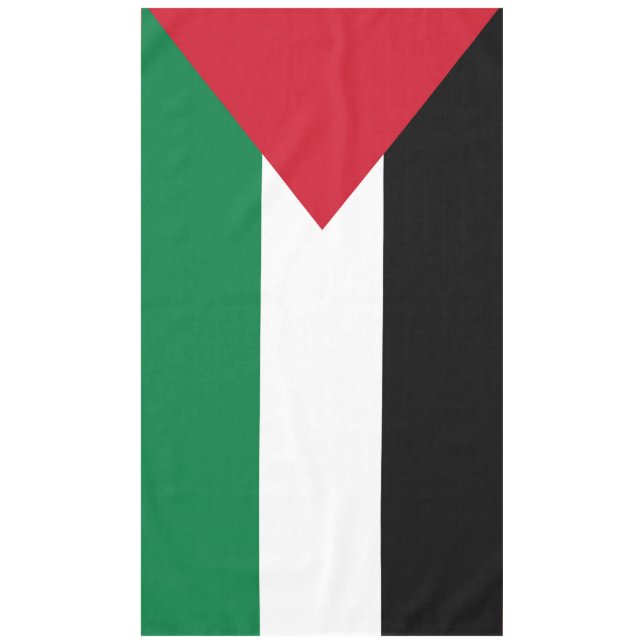 Mantel oficialmente bandera del Estado de Palestina (Anverso)