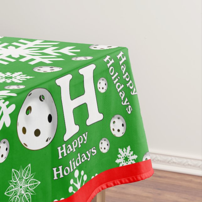 Mantel Oh Qué Navidades divertidos Pickleball Green Ho Ho (In Situ)