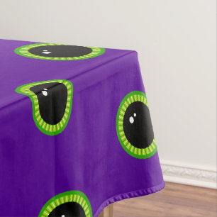 Mantel Ojos divertidos de monstruo verde y morado