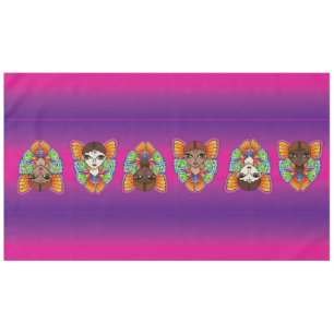 Mantel Ojos grandes y alas mariposas
