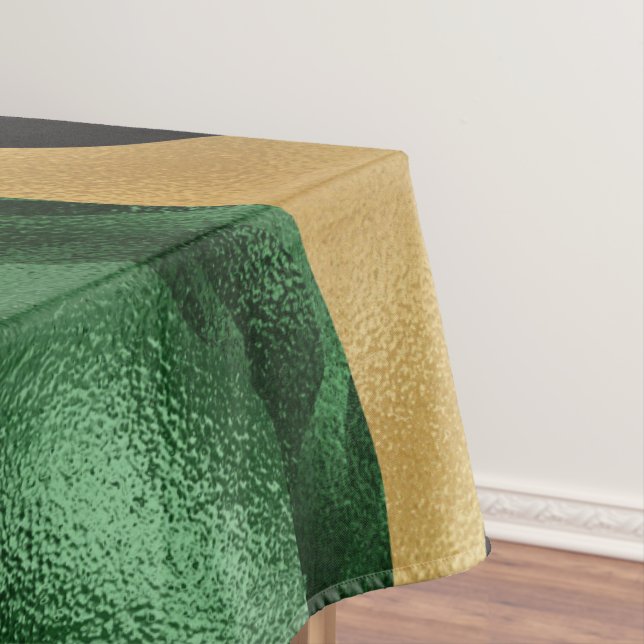 Mantel Olas de Purpurina negro de oro verde (In Situ)