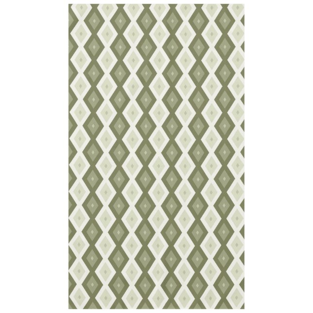 Mantel Olive green diamond pattern (Anverso)
