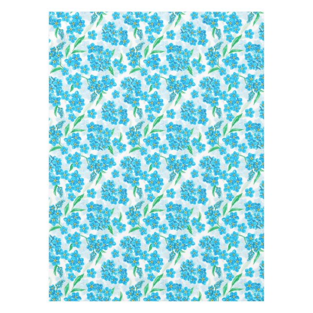 Mantel Olvídate de las flores acuarelas (Anverso)