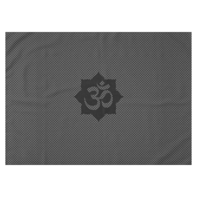 Mantel OM Lotus Spirituality Yoga in Carbon Fiber Style (Frente (Horizontal))