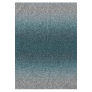 Mantel Ombre Abstract Teal Green Blue Grey Crosshatch