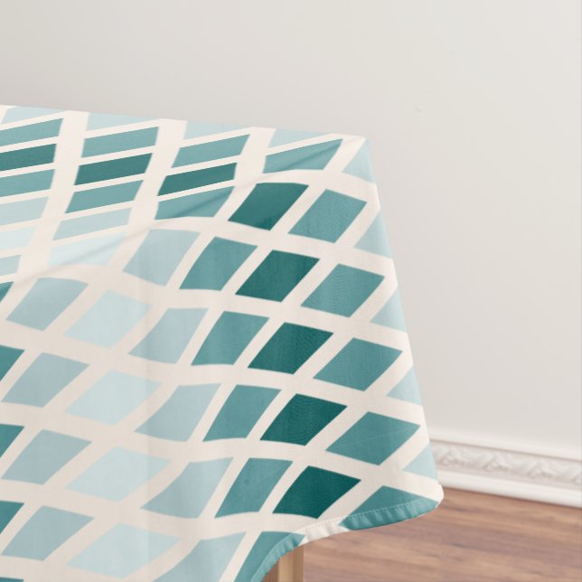 Mantel Ombre de diamante verde azulado (In Situ)