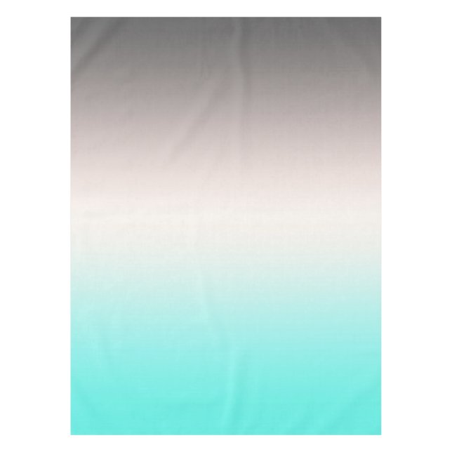 Mantel Ombre gris turquesa (Anverso)