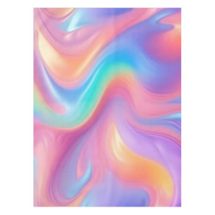 Mantel Ondas abstractas de neón rosa azul