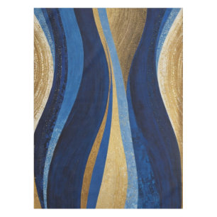 Mantel Ondas azules y doradas