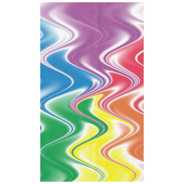 Mantel Ondulado Multicolor Abstracto (Anverso)