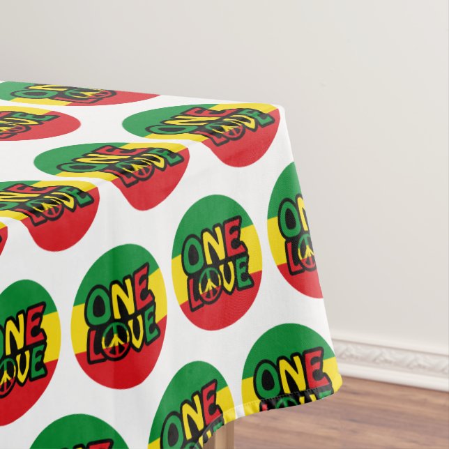 Mantel One Love, Reggae design with reggae colors (In Situ)