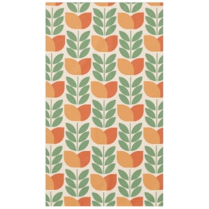 Mantel Orange,green,retro,flower pattern,vintage,Scandina