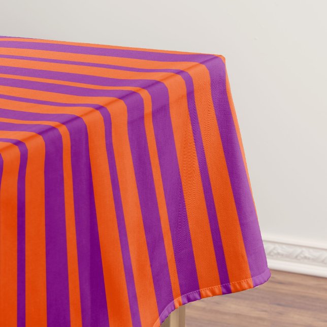 Mantel Orange Purple Stylish Stripes Pattern Design  (Subido por el creador)