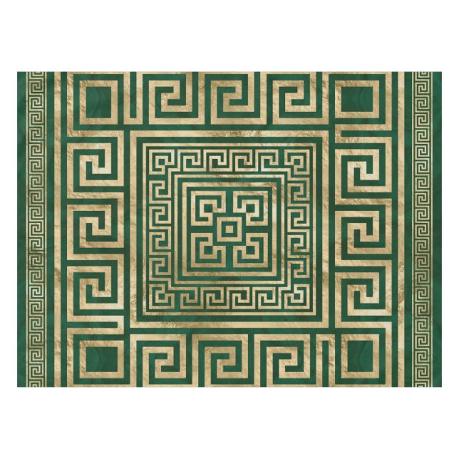 Mantel Ornamento de clave griega - Meander griego - Gre m (Frente (Horizontal))