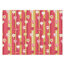 Mantel Ornamentos del árbol de navidad rojo amarillo