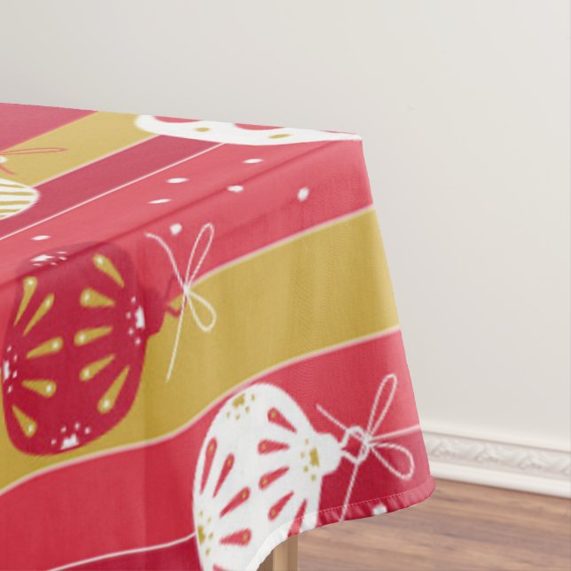 Mantel Ornamentos del árbol de navidad rojo amarillo (In Situ)