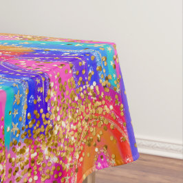 Mantel Oro Brillo Arcoíris Brillante