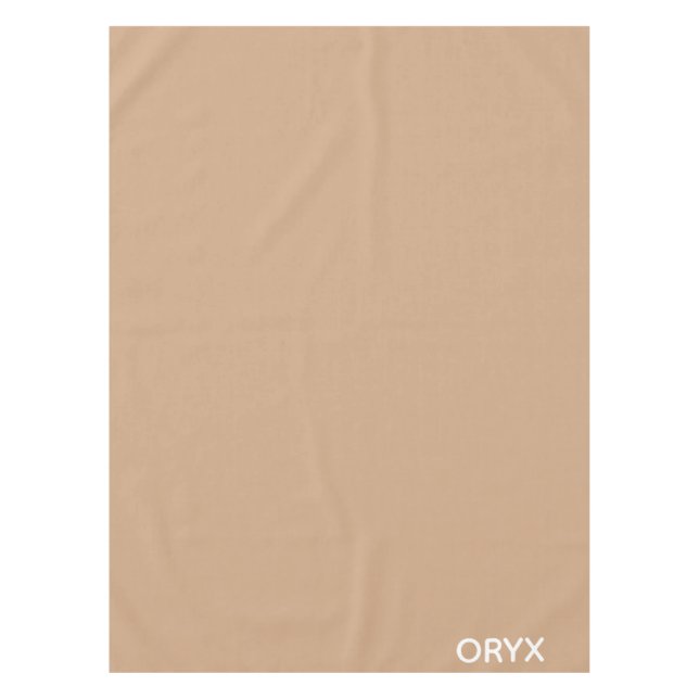 Mantel Oryx color beige marrón (Anverso)