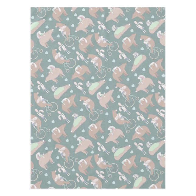 Mantel Oso y conejo (Anverso)