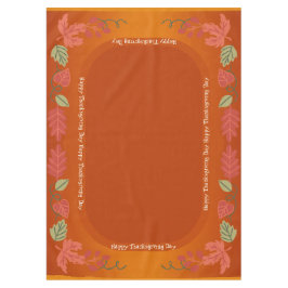 Mantel Otoño Maple deja feliz Acción de Gracias