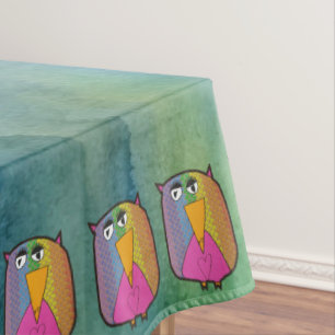 Mantel Owl "Arte de niños"