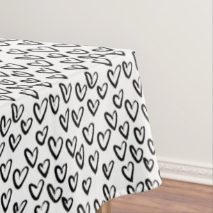Mantel Paint Stroke Heart Pattern