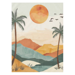 Mantel Paisaje abstracto de Boho (16)