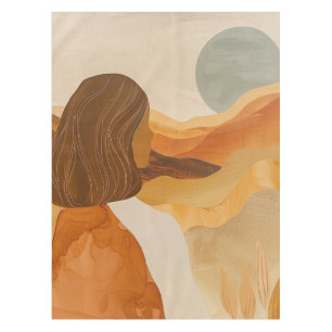 Mantel Paisaje abstracto de Boho (17)