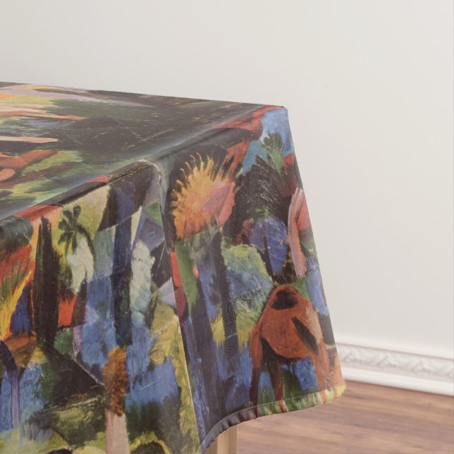 Mantel Paisaje de agosto de Macke con vacas y camello (In Situ)