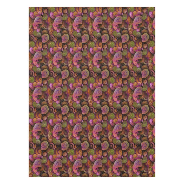Mantel Paisley Purple (Anverso)