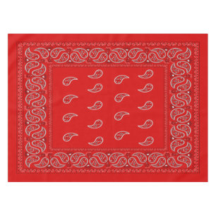 Mantel Paisley roja fresca