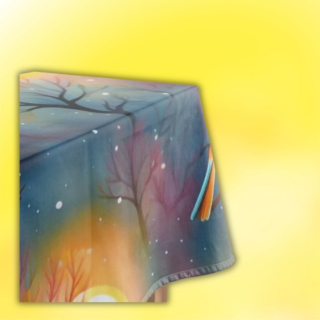 Mantel Pájaro colorido en árbol con sol | (Subido por el creador)