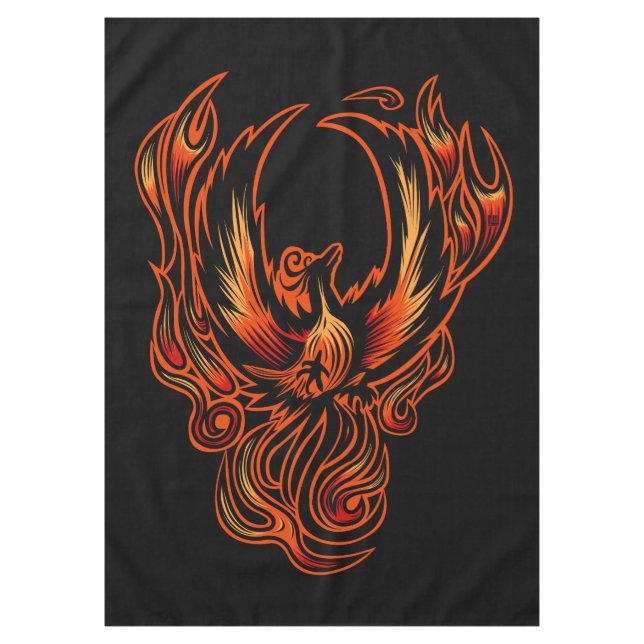 Mantel Pájaro De Fuego (Anverso)
